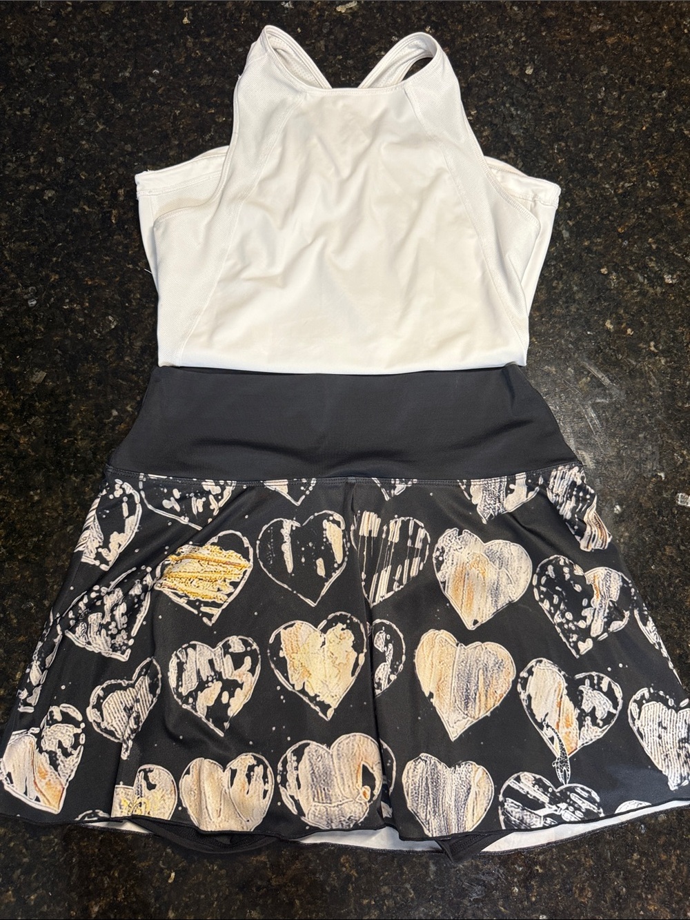 Tennis Lacoa skort Medium/ Small Asics top' Medium